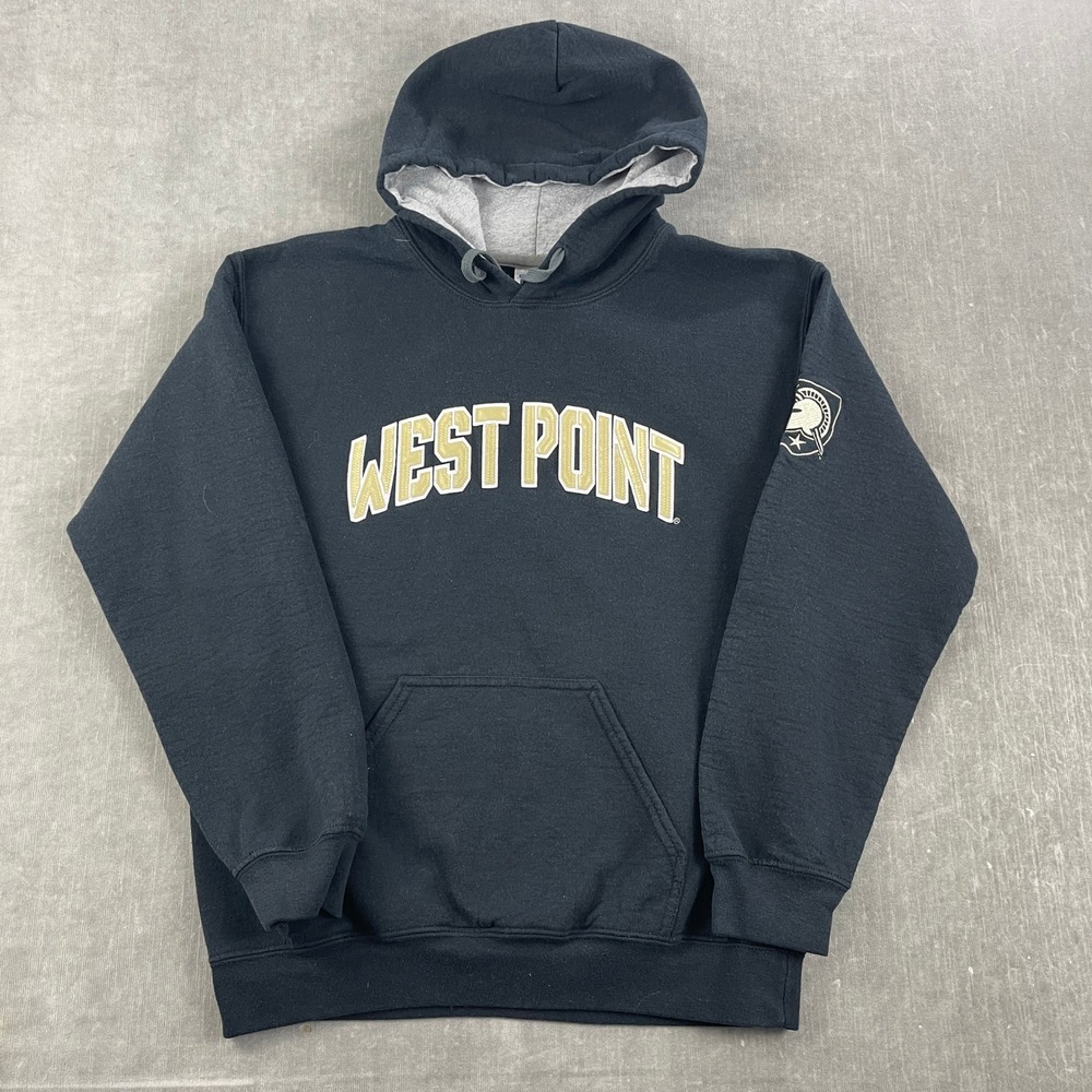 West Point Hoodie Gildan Men Small Black Army Black Knights Graphic Pullover
